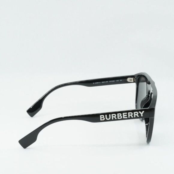 💯 NEW BURBERRY WREN BE4396U 300187 BLACK DARK GREY SUNGLASSES - Picture 7 of 10